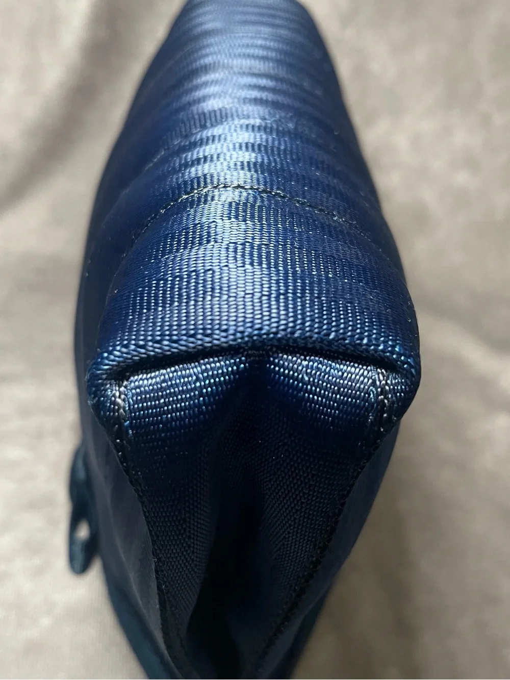 Harvey’s Seatbelt SLV Indigo Blue Bow Clutch Rootbeer Liner OG Hardware CNC
